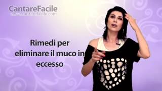 Rimedi per eliminare il muco in eccesso - Lezioni di Canto #83