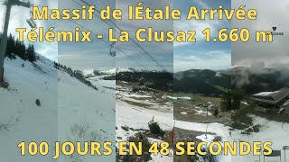 La Clusaz - Lake Annecy Ski Resort ⏩ Timelapse 100 jours