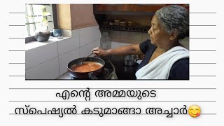 എന്റെ അമ്മയുടെ സ്പെഷ്യൽ കടുമാങ്ങാ അച്ചാർ😋😋