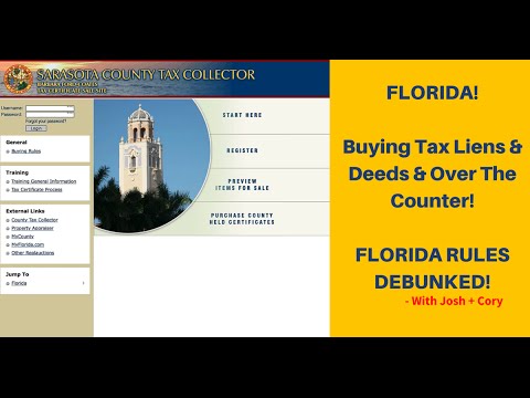 Investing In Florida: Tax Liens & Deeds Walkthrough (TLTV Ep: 10) Investing In Florida: Tax Liens & Deeds Walkthrough (TLTV Ep: 10)