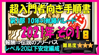 第1部 10年の軌跡パレード「2021年その1」攻略編成･報酬【にゃんこ入門】