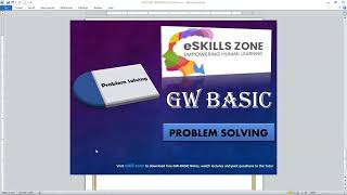 GW BASIC - Lecture 5 Maintain and Update the Program