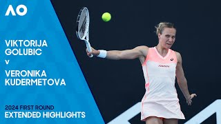 Viktorija Golubic v Veronika Kudermetova Extended Highlights | Australian Open 2024 First Round