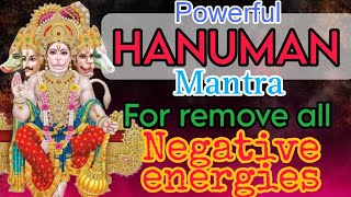 POWERFUL HANUMAN MANTRA | The Most Powerful Hanuman Mantra To Remove Negative Energy