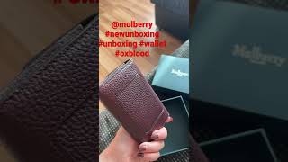 @mulberry #unboxing #wallet #shorts