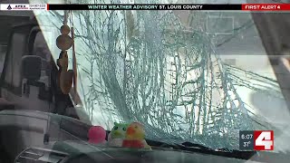 Damage adds up to vehicles hit by flying ice