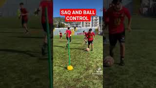 SAQ AND BALL CONTROL 💯⚽ #footballtraining #soccertraining #saq