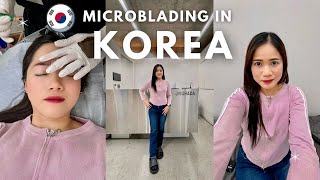 My Eyebrow Microblading Experience in Seoul🇰🇷 | (Korea Vlog 2024)