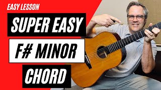 EASY F SHARP MINOR CHORD | Easy Way To Play F# Minor | Beginner Guitar Lesson