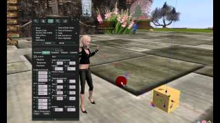 How to build in SL second life rezzing a prim changing color and linking them part 1