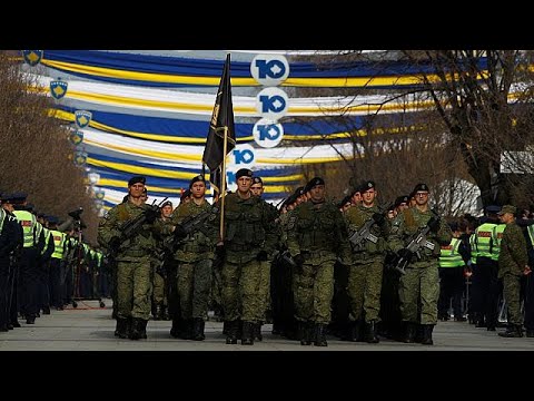 Kosovo Celebrates 10 Years Of Independence From Serbia - YouTube