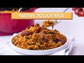 HOW TO MAKE NATIVE JOLLOF RICE | PALM OIL RICE | IWUK EDESI #nativejollofrice #palmoilrice