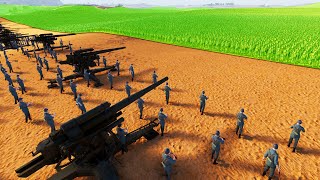 NEW WW2 ARTILLERY vs 6 MILLION ZOMBIE ARMY! - UEBS 2 Ultimate Epic Battle Simulator 2