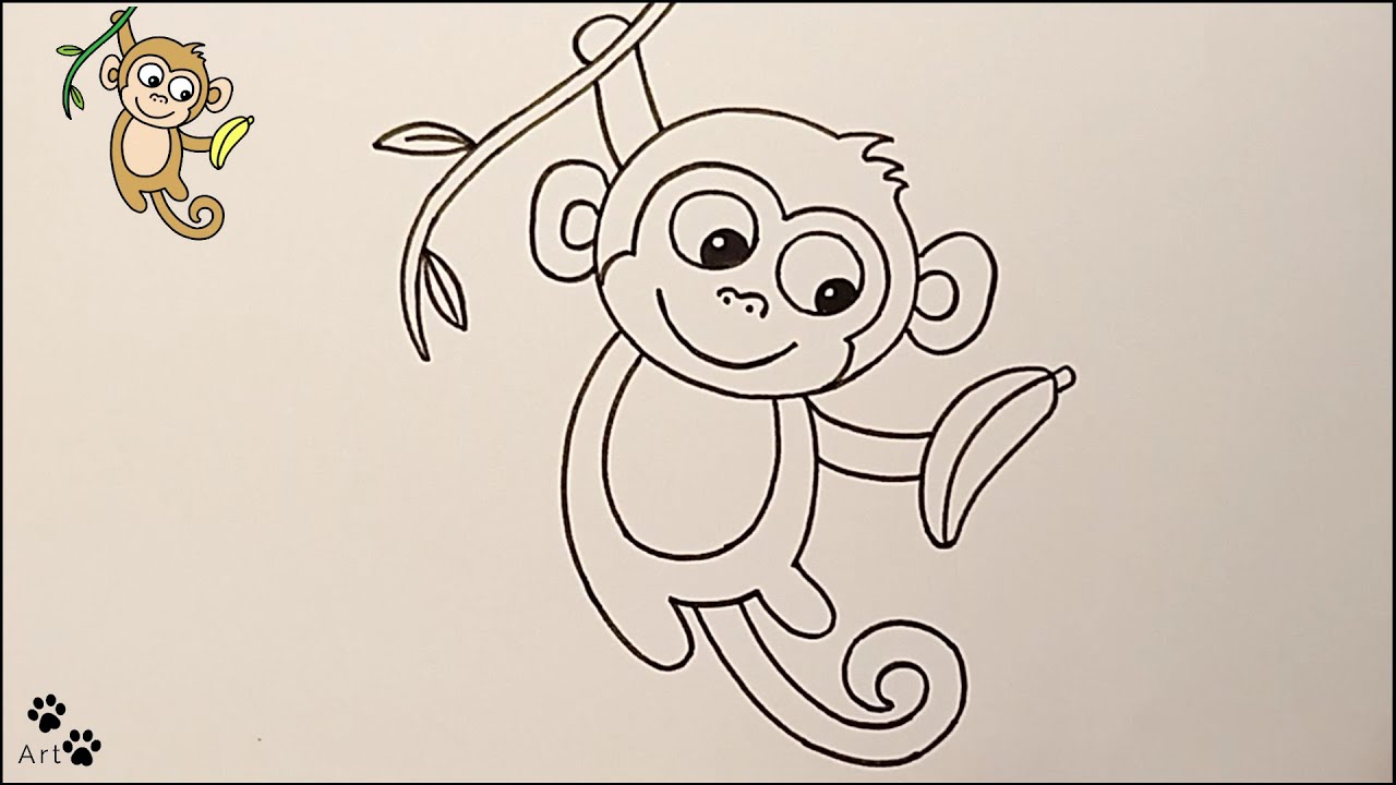 How To Draw A Monkey рџђ Youtube