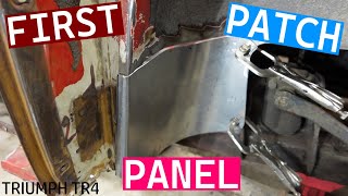 Triumph TR4 - Floor Fitting and Patches | Roundtail Restoration