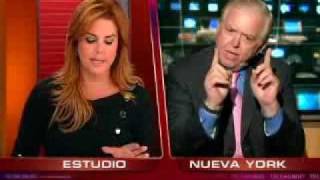 Lou Dobbs gets nailed by Maria Celeste for lying about immigrants being lepers. sickhorses.com