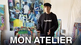 I'll show you around my painting studio (art studio)