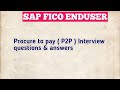 Accounts payable interview questions | procure to pay interview questions | @sapficoenduser3439