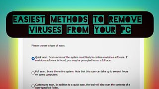 How To Remove Viruses ⚠️ From Your PC 💻 FREE | PART-1