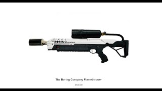 FLAMETHROWER:  Elon Musk takes his new flamethrower for a test run