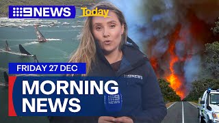 Two killed during Sydney to Hobart yacht race; Victoria bushfire emergency | 9 News Australia