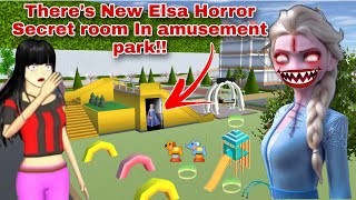 سر رعب غرفه السا There's New Elsa Horror Secret room In amusement park!! | SAKURA SCHOOL SIMULATOR