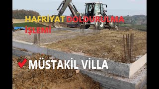 Mütemadi Temel Hafriyat Doldurulması İşlemi #köyevi #müstakilvilla