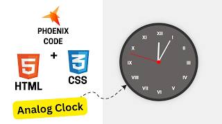 Analog Clock using ONLY HTML & CSS (No JavaScript!)