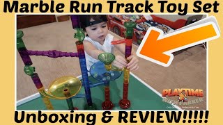 Marble Run Track Toy Set Unboxing & REVIEW!!!! | Playtime With Parker | Children's Fun & Learning
