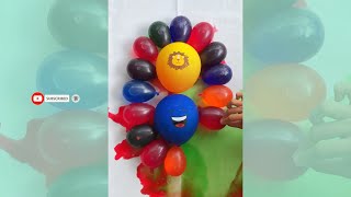 Compilation ASMR Various Water Colors | Happy Smiling Balloon Pop Reverse