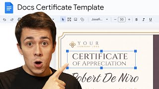 How to Make a Certificate in Google Docs in 9 Minutes!