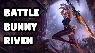 BATTLE BUNNY RIVEN SKIN SPOTLIGHT OLD - LEAGUE OF LEGENDS