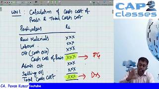 CASH COST APPROACH IN CALCULATION OF WORKING CAPITAL