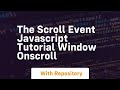 The scroll event javascript tutorial window onscroll