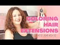 Coloring Hair Extensions - DO'S & DONT'S TO AVOID SPOTTY HAIR COLOR ON EXTENSIONS #hairextensions