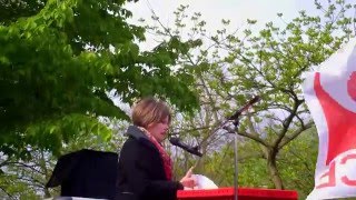 1. Mai  2016 der Gewerkschaften in Marl Hüls,    Britta Sorge die Vorsitzende des DGB Marl IMAG0005