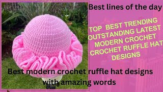 crochet ruffle hat|crochet rufflehat