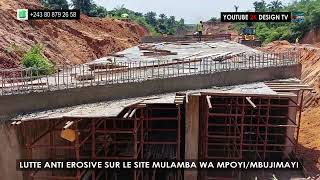 Évolution des travaux antierosifs sur le ravin Mulamba wa Mpoyi à Mbujimayi