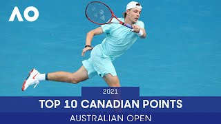 Top 10 Canadian Points | Australian Open 2021