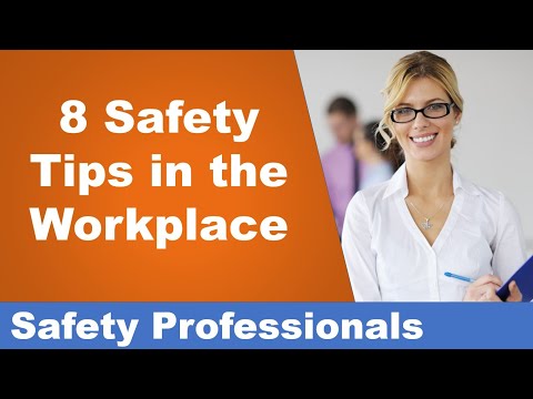 8 safety tips at work – Safety training