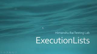 Tutorial 16 || TOSCA || What is ExecutionLists || Run Your TestCases Using ExecutionLists