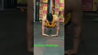 Pushup challenge.   #shorts #pushupchallenge #pushup #fitness #pushups