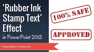 Rubber Ink Stamp Text Effect in PowerPoint