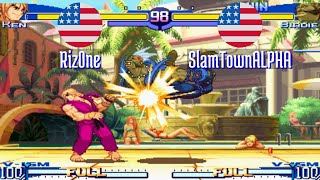 FT3 @sfa3: Riz0ne (US) vs SlamTownALPHA (US) [Street Fighter Alpha 3 Fightcade] Jan 9