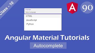 Angular material autocomplete|Angular material tutorials|Angular tutorials#angular #angularmaterial