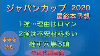 【競馬予想】　ジャパンカップ　2020 最終本予想