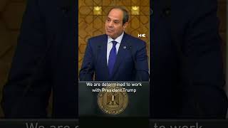 Egypt ‘cannot take part in’ the forced displacement of Palestinians, says President Sisi