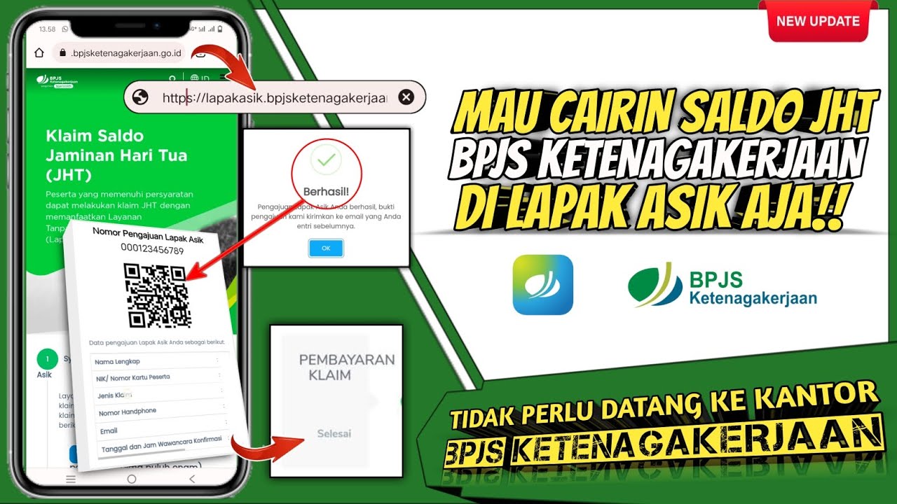 TERBARU!!! Cara Mencairkan Bpjs Ketenagakerjaan Online | Klaim Saldo ...