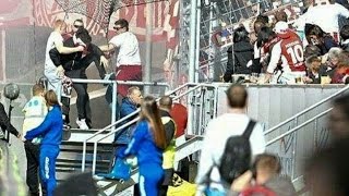 Hoffenheim - Köln | Gladbach ultras steal Boyz Köln banner.
