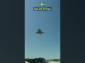 crazy technique of swedish air force to land saab jas 39 gripen fighter jet on civilian highways